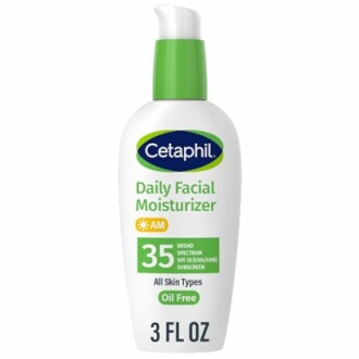 Cetaphil Daily Facial Moisturizer SPF 35, 3 fl oz bottle.