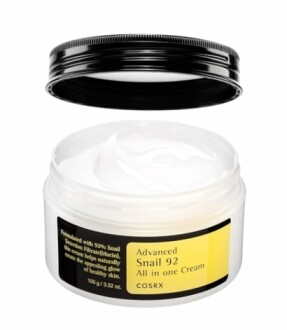 COSRX Advanced Snail 92 All in One Cream jar with open lid